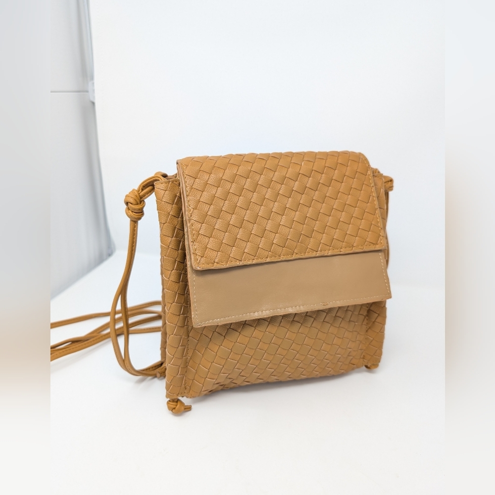 Sondra Roberts Squared Woven Crossbody